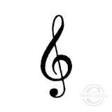 2626 A or E -Treble Clef Rubber Stamp