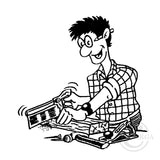 2634 G - Woodworking Man Tools Rubber Stamp