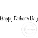 2754 B - Happy Father's Day Wording Rubber Stamp