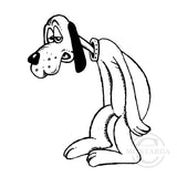 2801 D - Sick Dog Rubber Stamp
