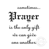 2813 D - Prayer Wording Rubber Stamp