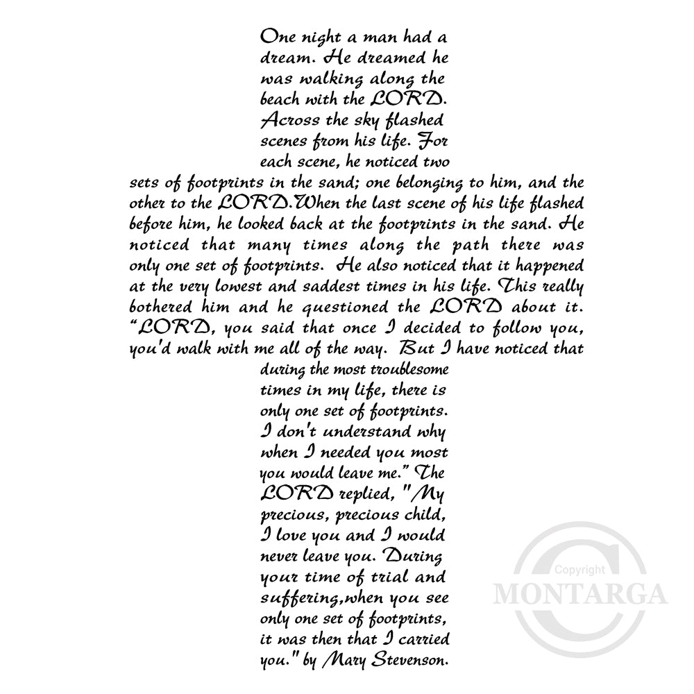 2820 I - Cross Rubber Stamp