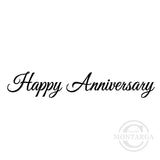 2842 BB - Happy Anniversary Wording Rubber Stamps