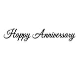 2842 BB - Happy Anniversary Wording Rubber Stamps