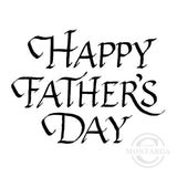 2921 F - Father's Day Wording Rubber Stamp