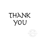 2971 A - Thank You Wording Rubber Stamp