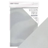 Tonic Studios Vellum Paper - Pearled Silver 9998E