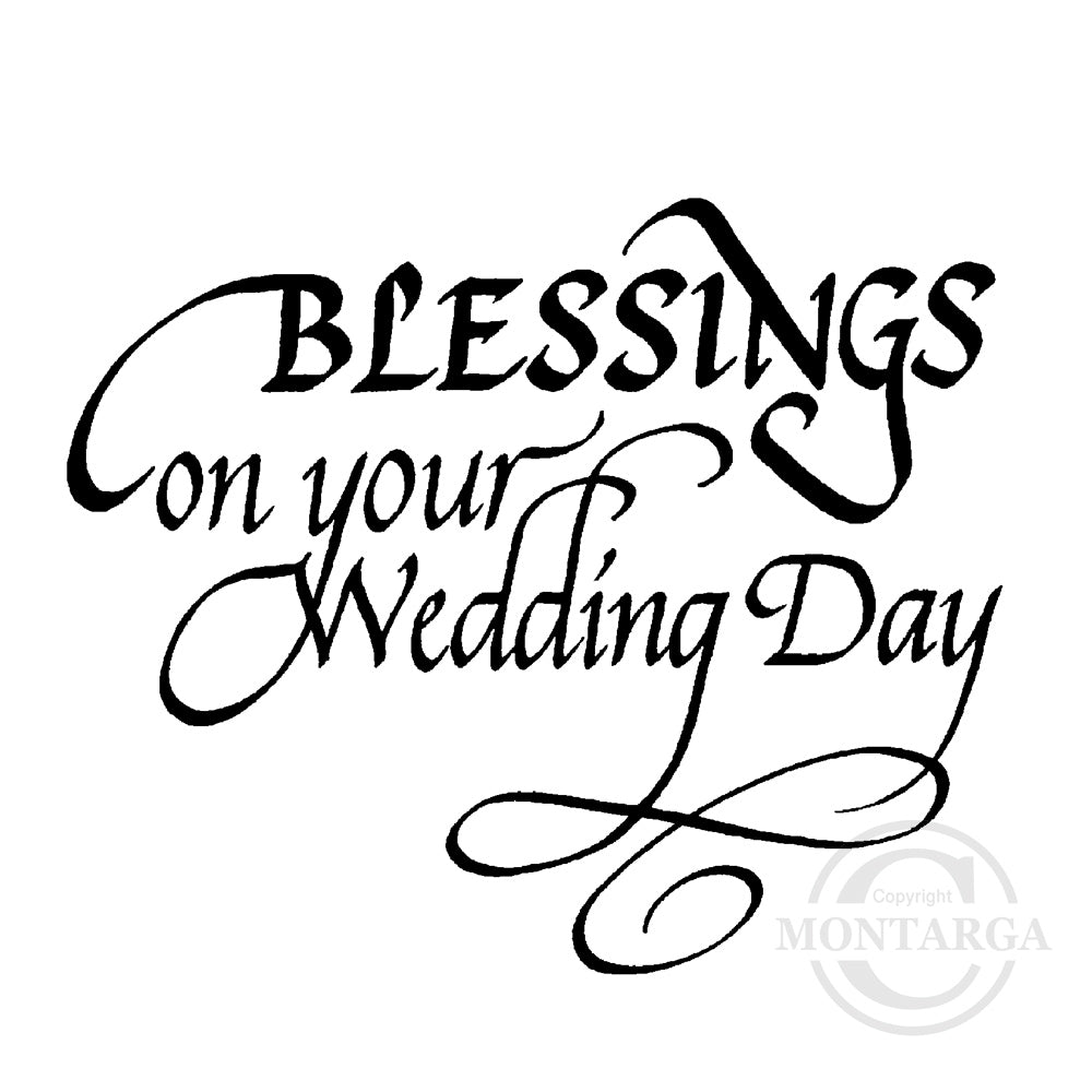 3001 F - Blessings On Your Wording Wedding Day