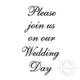 3011 FF - Please Join Us Wording Rubber Stamp