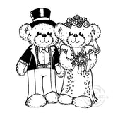 3014 G - Wedding Bears Rubber Stamp