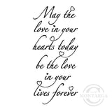 3024 FF - Wedding Wording Rubber Stamp