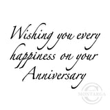 3032 F - Anniversary Wording Rubber Stamp