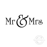 3042 B - Mr & Mrs Wording Rubber Stamp