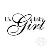 3128 B - Baby Girl Wording Rubber Stamp