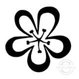 3228 C - Flower Head Rubber Stamp