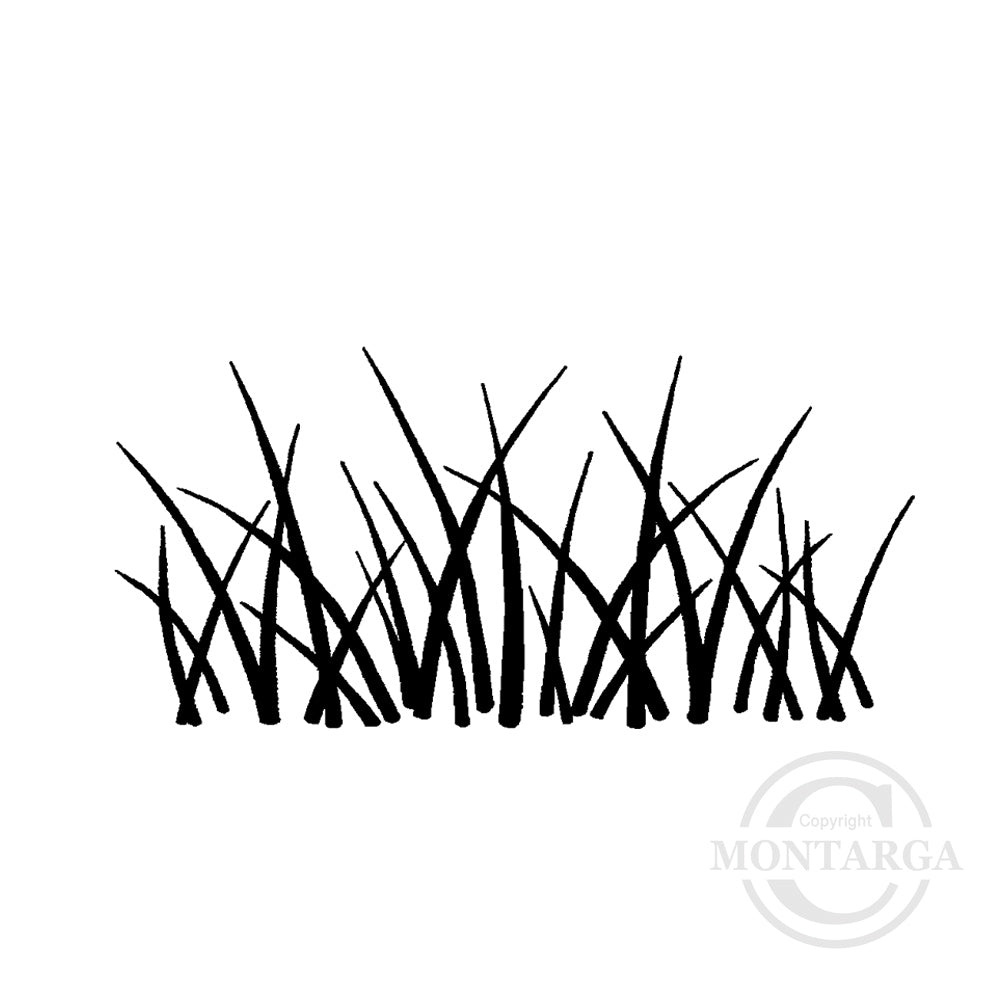 3250 B - Grass Rubber Stamp
