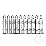 3287 FF - Picket Fence Rubber Stamp