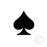 3304 A - Playing Cards Spade Rubber Stamp
