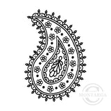 3334 C - Paisley Rubber Stamp