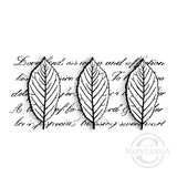 3361 FF or GG - Three Leaves Rubber Stamps