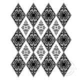 3392 I -  Diamond Pattern Rubber Stamp