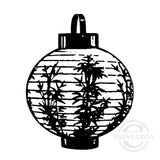 3763 D Lantern Rubber Stamp
