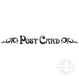 3777 BBB - Post Card Wording Rubber Stamp