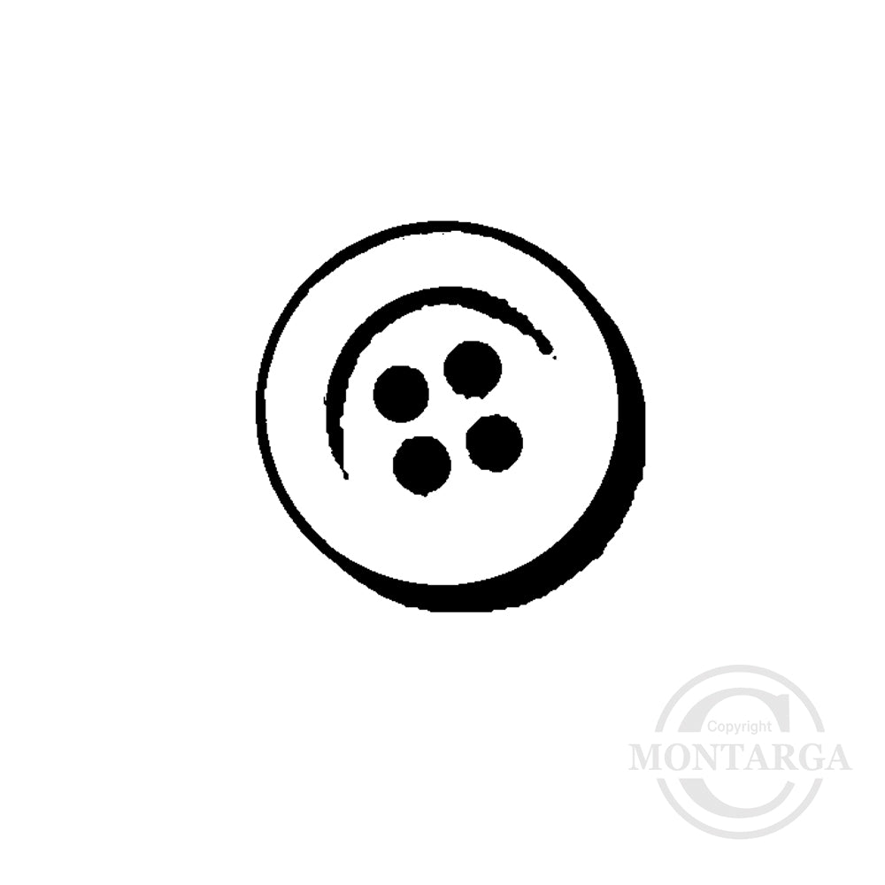 3812 A -  Button Rubber Stamp
