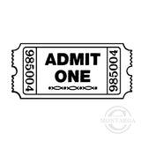 3813 B - Ticket Rubber Stamp