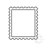3820 C - Postage Stamp Rubber Stamp
