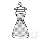 3828 FF - Dress Rubber Stamp