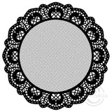 3935 H - Doily Rubber Stamp