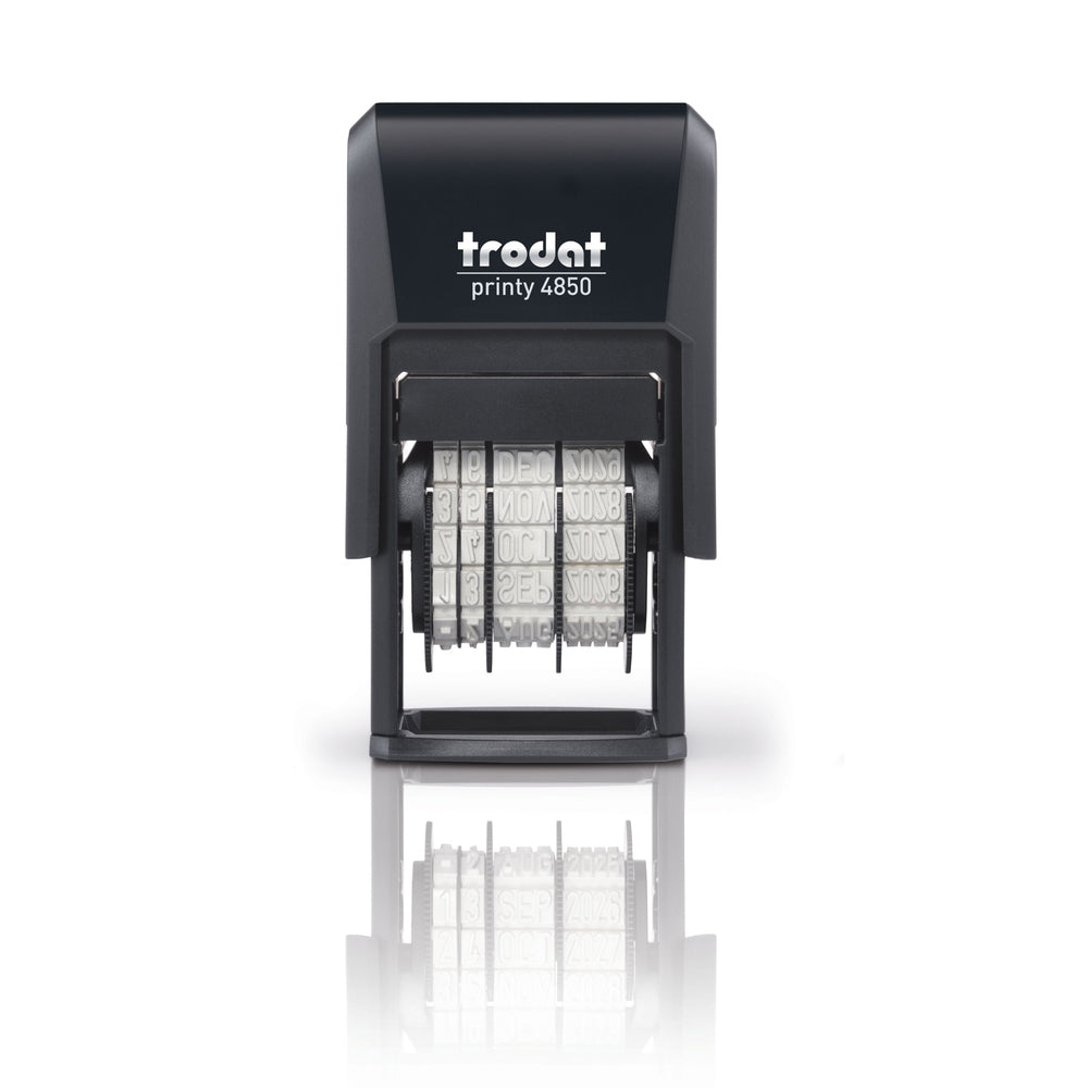 Trodat 4850 Self Inking Date Stamp - With Custom Text