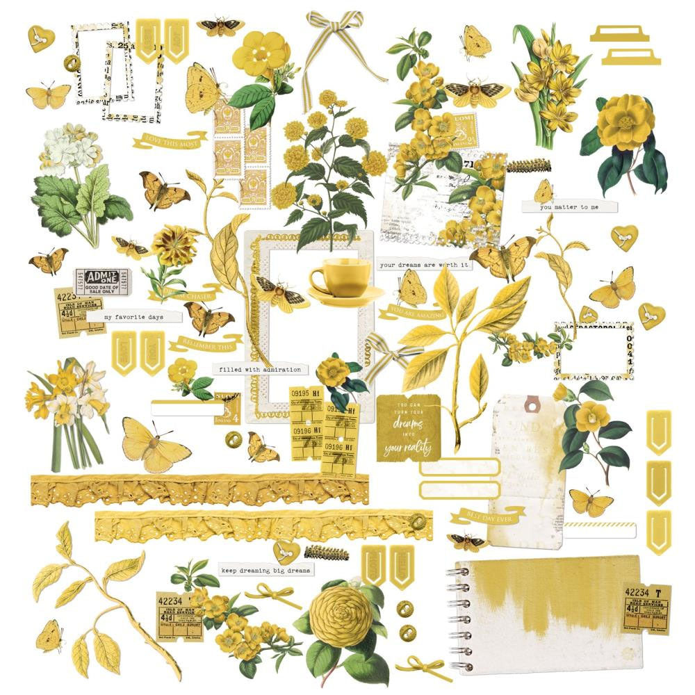 49 and Market Colour Swatch Ochre Laser Cut Elements