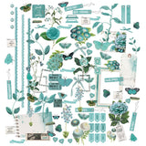 49 and Market Colour Swatch Teal Laser Cut Elements