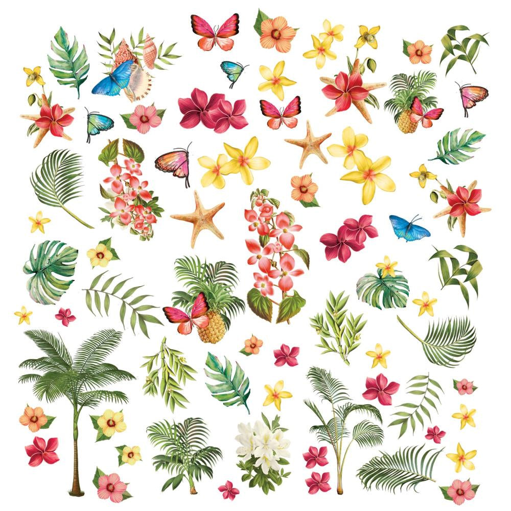 49 and Market Vintage Artistry Sunburst Tropical Foliage Laser Cuts