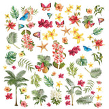 49 and Market Vintage Artistry Sunburst Tropical Foliage Laser Cuts