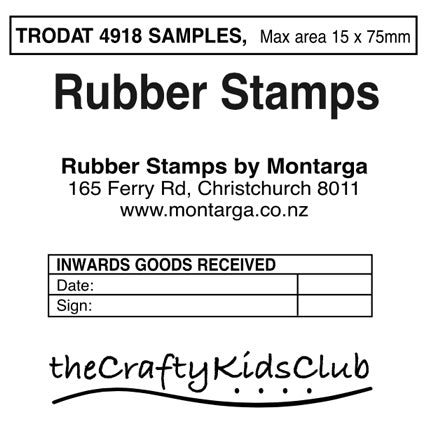Trodat 4918 - Custom Self Inking Stamp 15 x 75mm