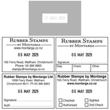 Trodat 5474 Self Inking Date Stamp - With Custom Text