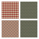 Montie's Craft Supplies 6x6" Paper Pack - Plaid Christmas