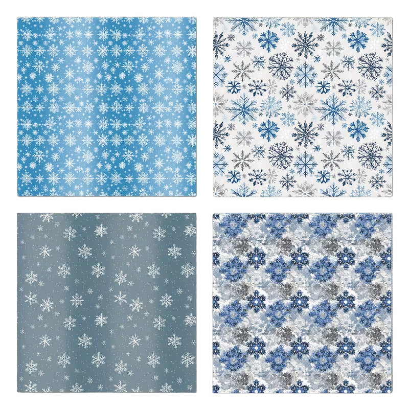 Montie's Craft Supplies 6x6" Paper Pack - Snowflakes
