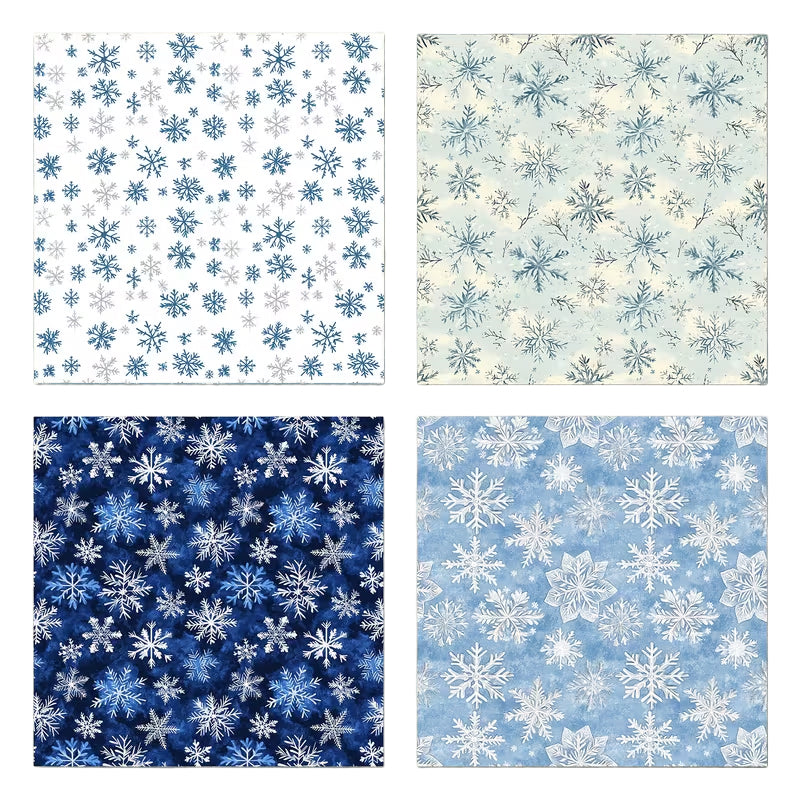 Montie's Craft Supplies 6x6" Paper Pack - Snowflakes
