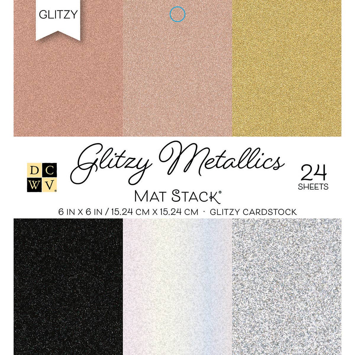DCWV 6x6 Mat Stack - Glitzy Metallics