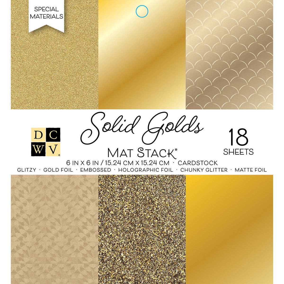 DCWV 6x6 Mat Stack - Solid Golds