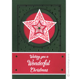 2413 C or A - Filigree Star Rubber Stamp