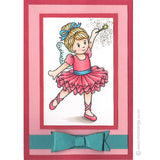 3296 GG - Daisies in Frame Rubber Stamp