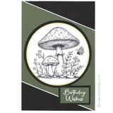 2863 B - Birthday Wishes Wording Rubber Stamp