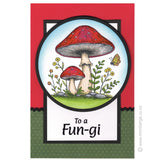 0511 H - Forest Mushroom Rubber Stamp