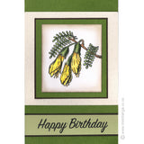 0602 G Kowhai Rubber Stamp