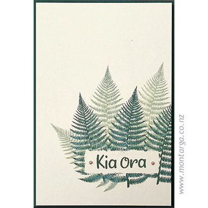 Card Sample - Kia Ora - With Ferns